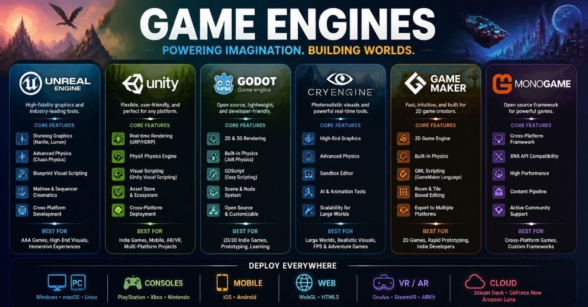 What Is a Game Engine? Core Features and How to Choose